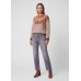 Rabe - 57-121621 zachte trui taupe met print bruin cognac.